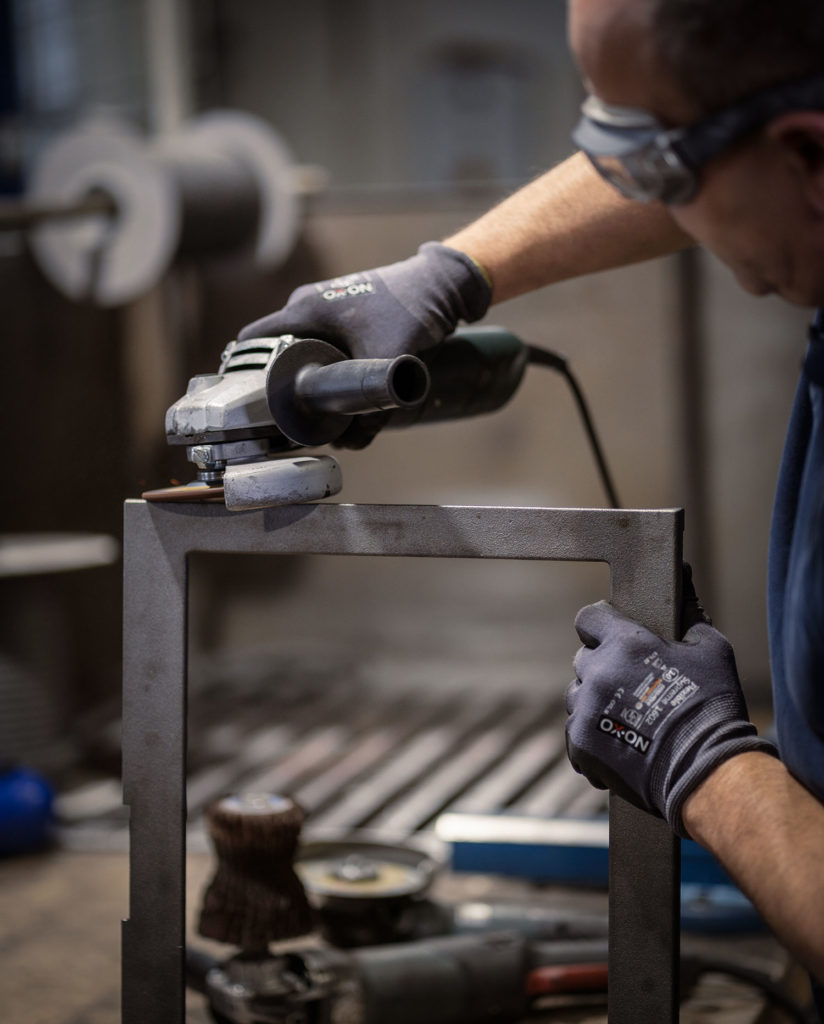 Mitarbeiter Nahaufnahme während der Arbeit