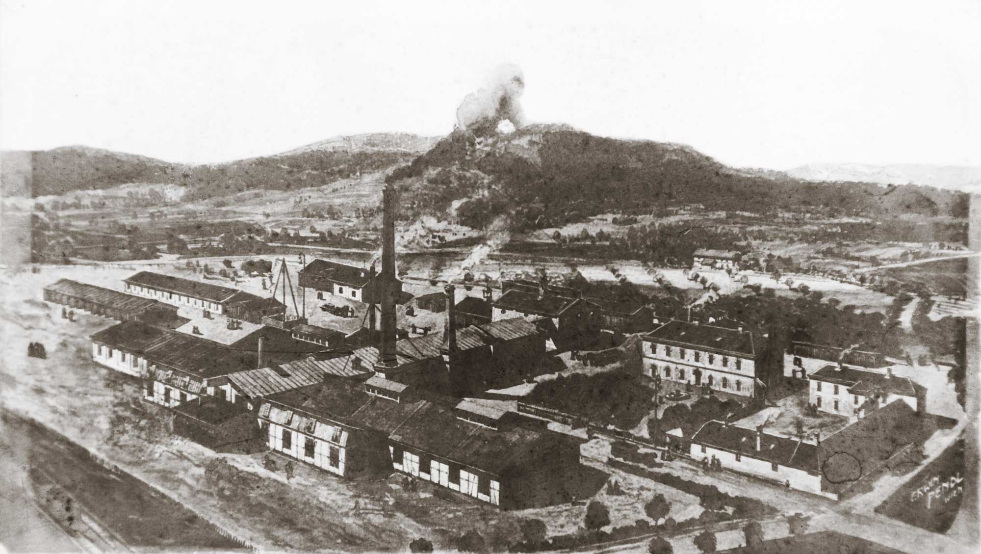 Johann Kaschütz Weicheisen & Stahlgießerei im Jahr 1894